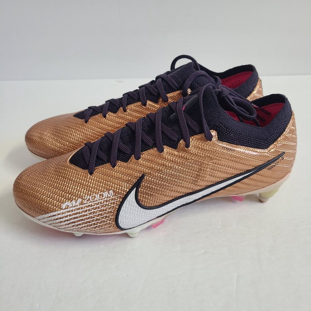 NEW Nike Zoom Vapor 15 Elite SG Pro AC Soccer Cleats DR5937-811 Size 6 Metallic